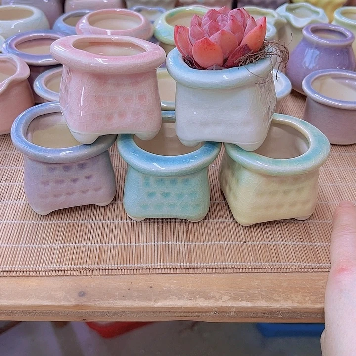 陶瓷花盆当场满12包邮