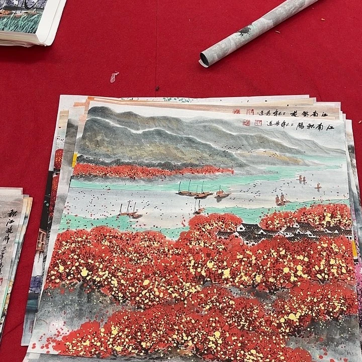 国画花鸟等图案和造型各