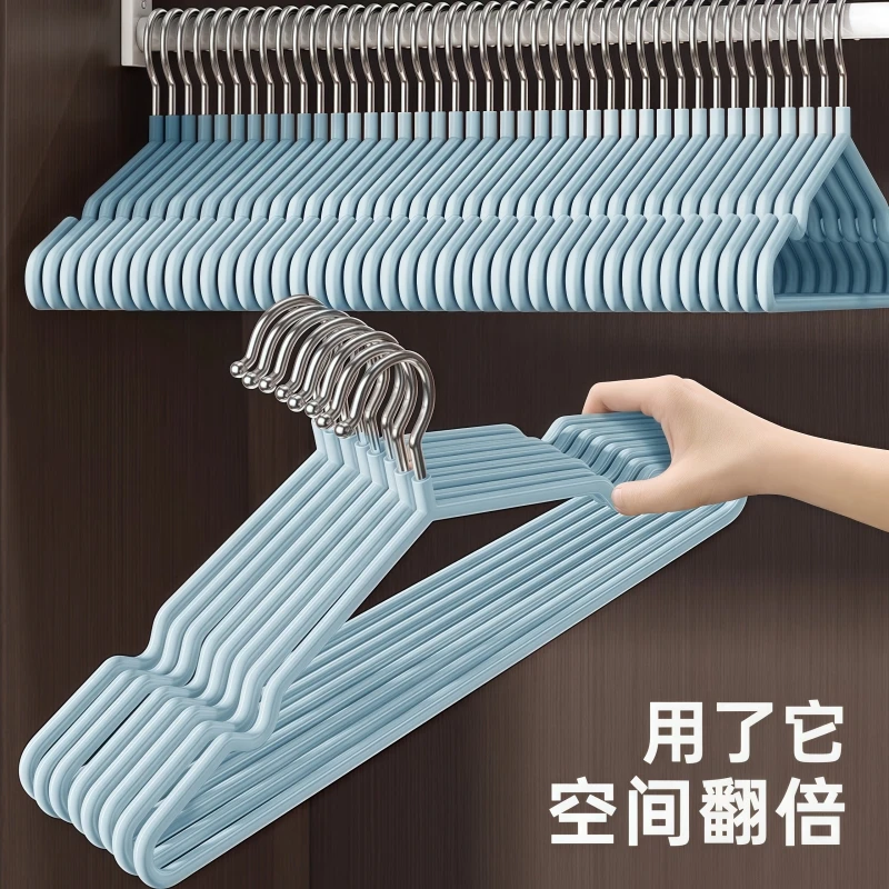 衣架加粗宿舍用学生晾衣服撑子家用无痕防滑挂衣服不变形新款衣架