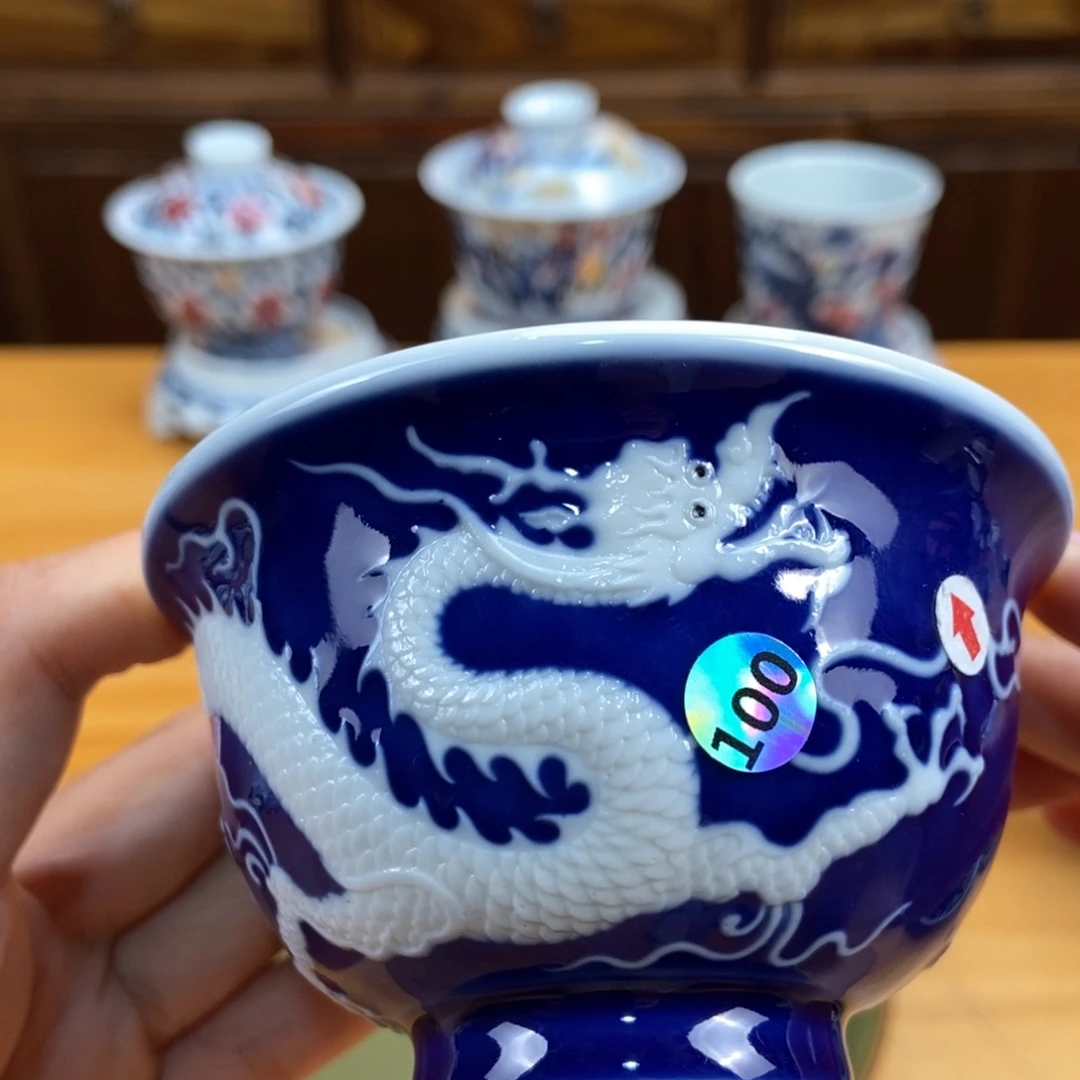 手绘现代茶具非古董