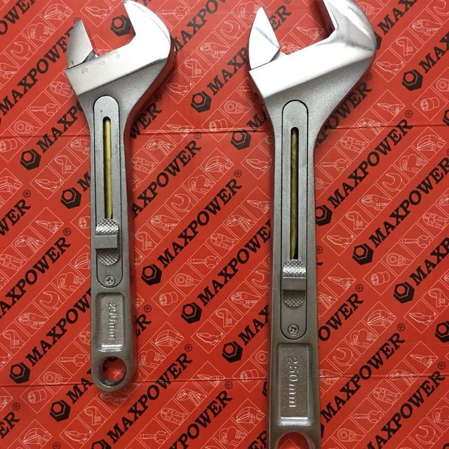 出日本maxpower快速推拉活扳手8寸10寸超大开口扳手棘轮管钳板手