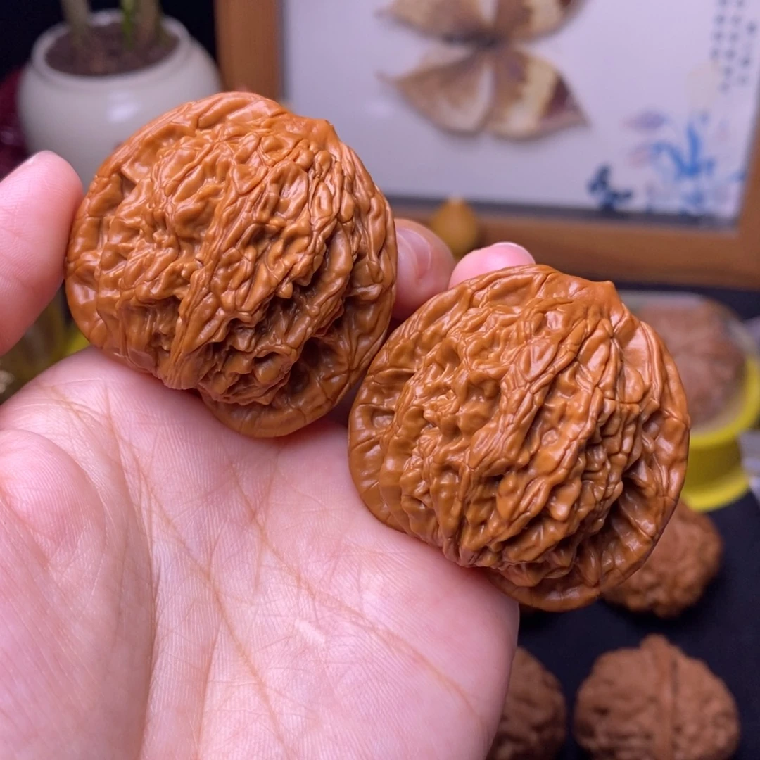 文玩核桃把件43麦虎