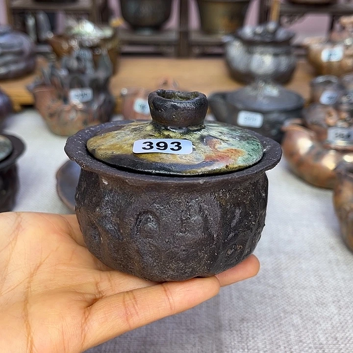 来***虎裸柴烧陶瓷手工茶器