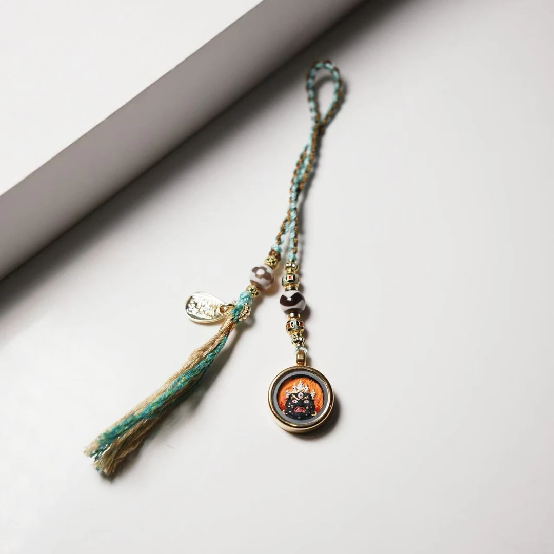 岚宫措|大黑天擦擦挂件L632