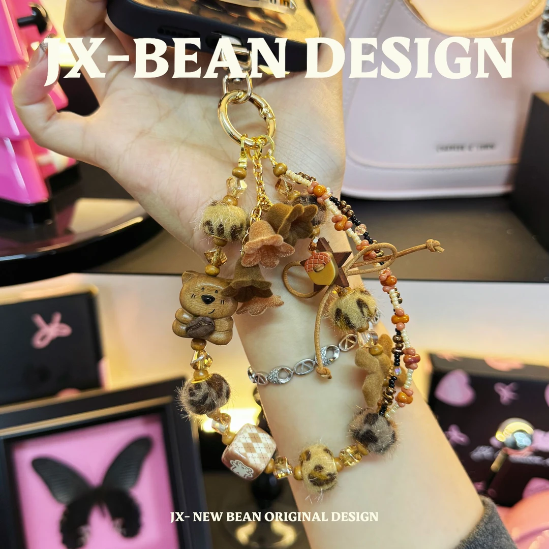 【豹纹·手机链】JX专属定制DIY手机链.