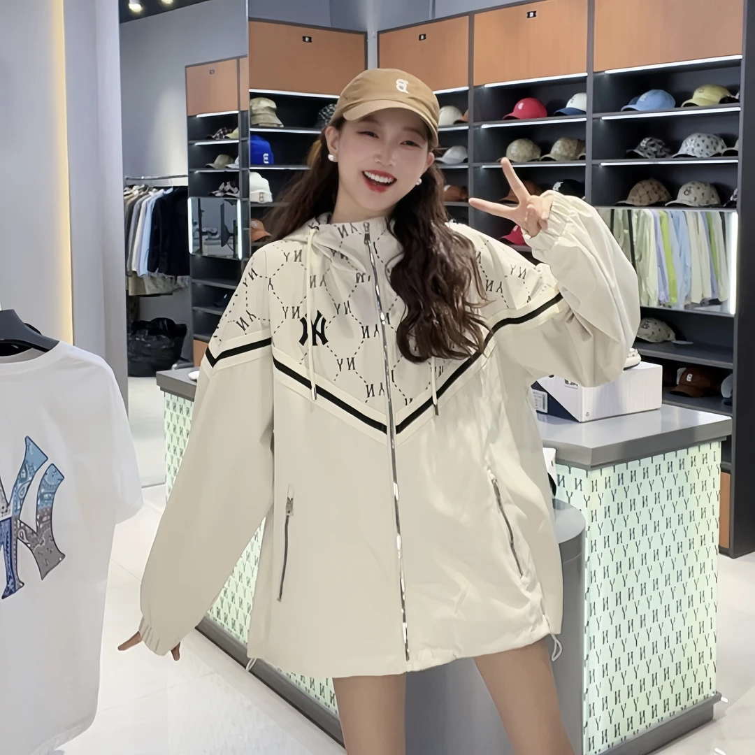 NY联名款满印冲锋衣夹克男女同款时尚休闲百搭小外套 188  妮妮