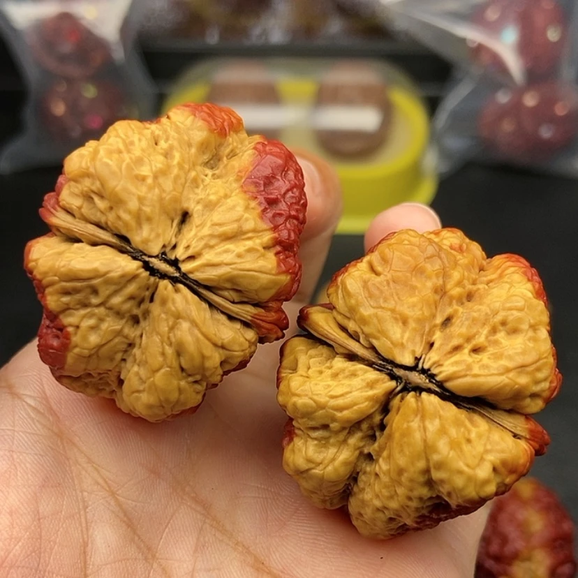 【闪购商品】把件文玩核桃40尺蝴蝶蟾