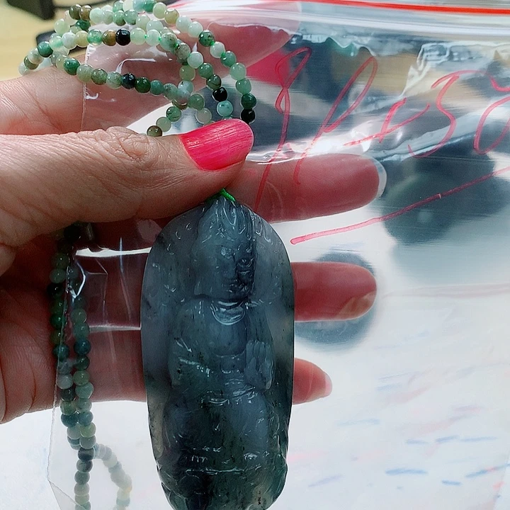 翡翠颈饰未镶嵌小*铭成品