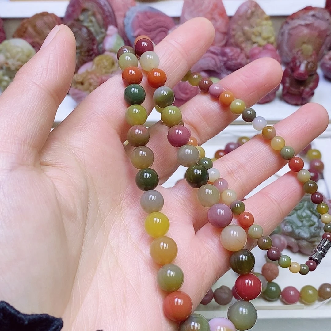 玛瑙/玉髓盐源玛瑙项链未镶嵌