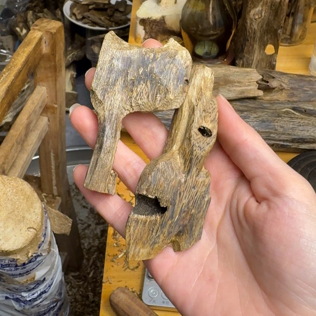 沉香沉香枕白棋品种块料23克