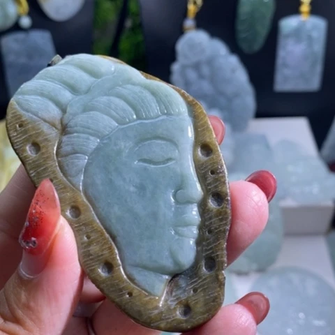 【闪购商品】颈饰未镶嵌翡翠观音头