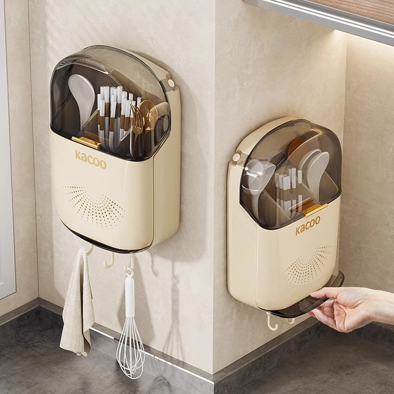 筷子收纳置物架壁挂式筷子收纳盒厨房用具置物架筷子筒