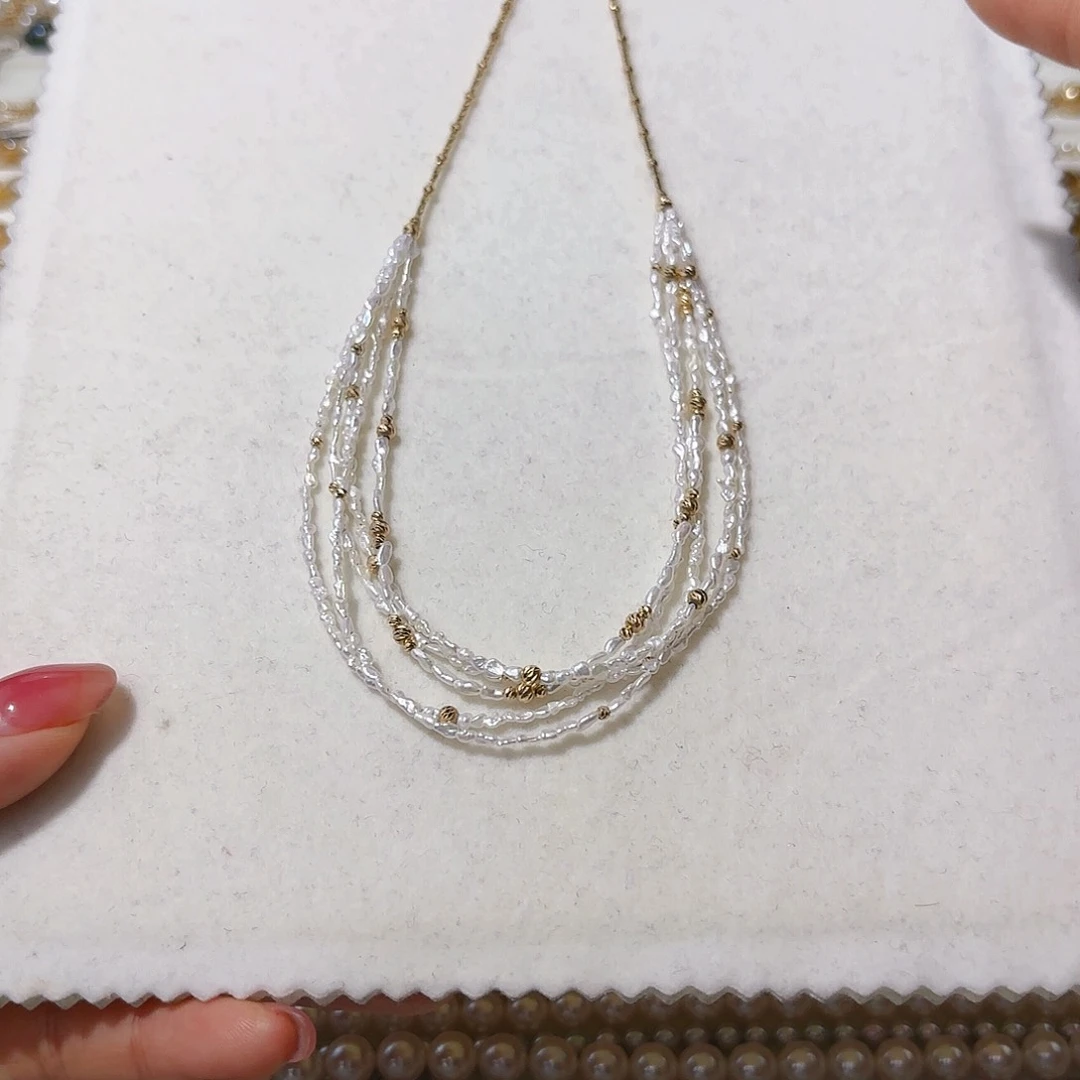 海水珍珠颈饰18K金镶嵌