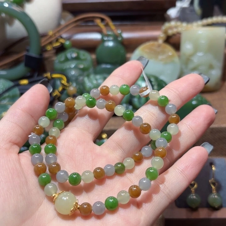 未镶嵌手串和田玉（碧玉）