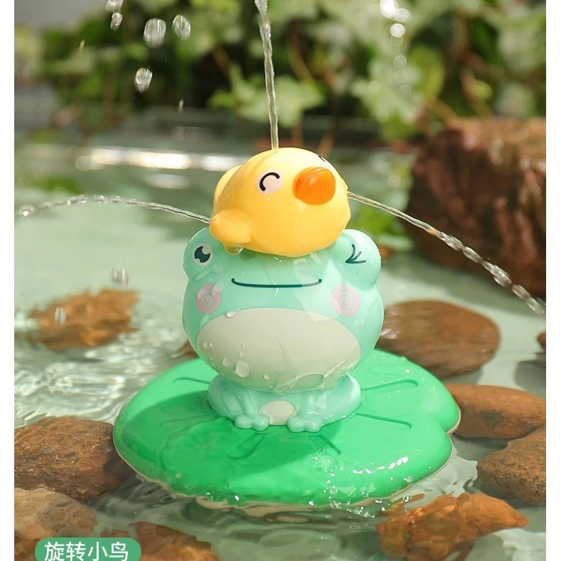 新款宝宝洗澡玩具戏水青蛙飞天电动喷水婴儿浴室玩具洗澡神器玩水