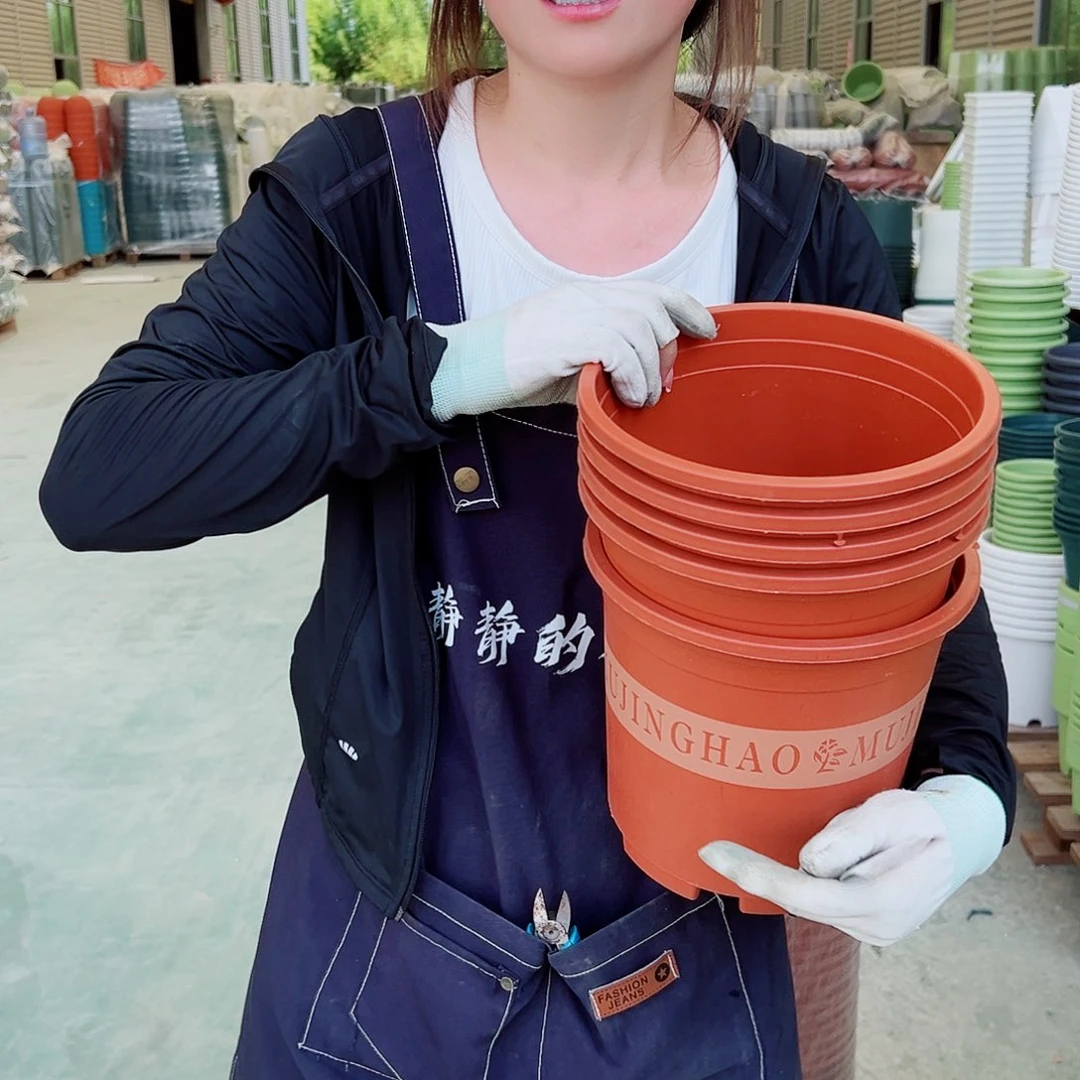 瑕疵加仑盆2#红色10个无托