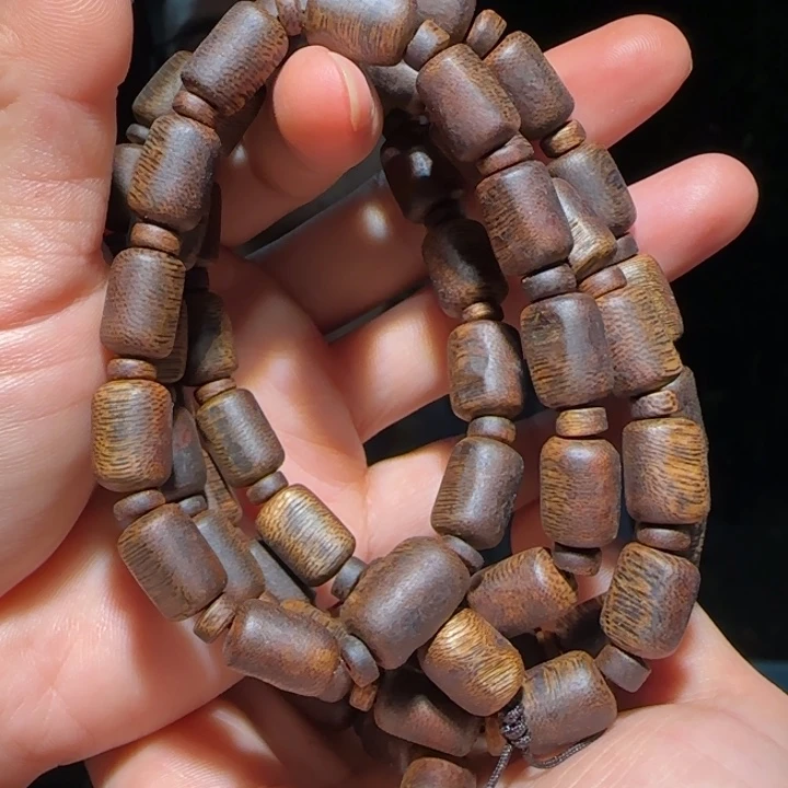 手串沉香乌身圆叶链子41克+多样性发其一