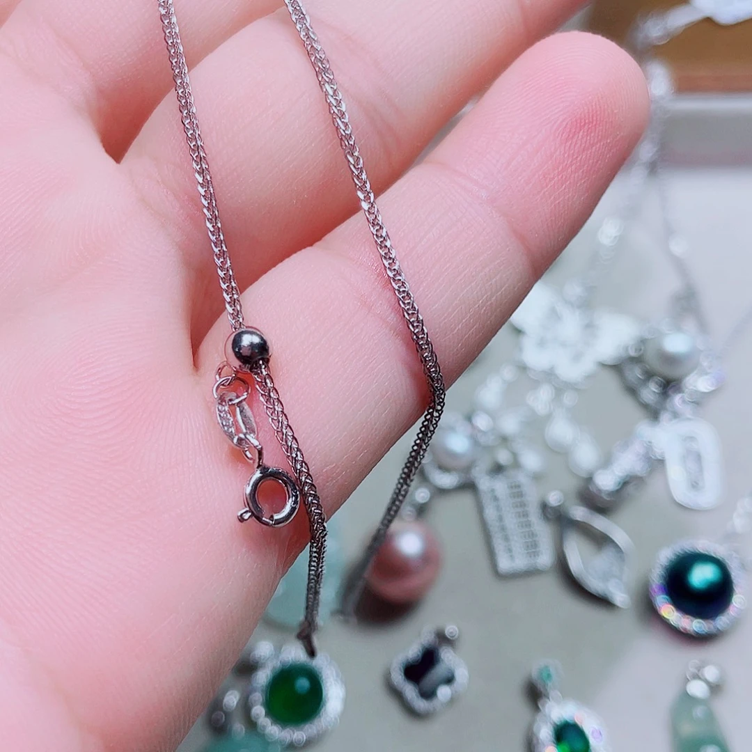 吊坠925银锆石万能肖邦链