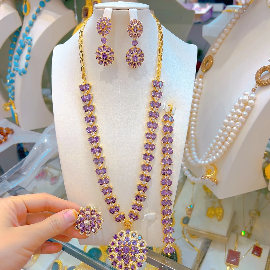 铜合金项链 爆款首饰套装特别好看时尚百搭爆款首饰