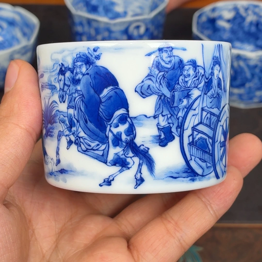 杯子瓷瓷姑娘景德镇陶瓷艺术