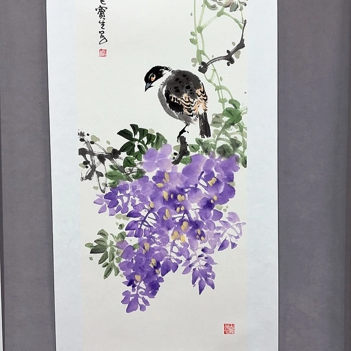 国画亲笔手绘放心去藏