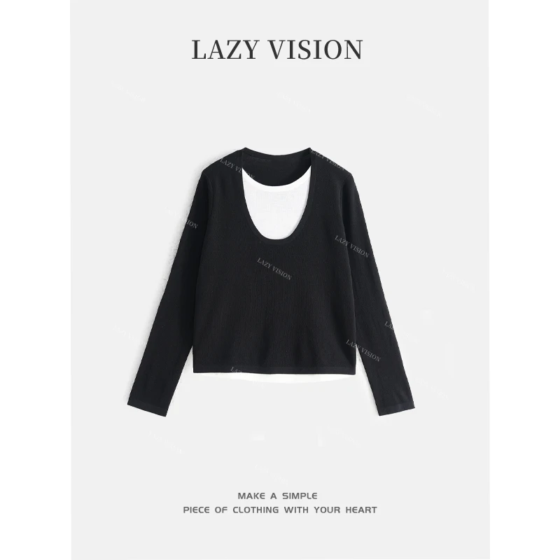 LAZYVISION*圆领羊毛长袖针织毛衣ZMD-33176