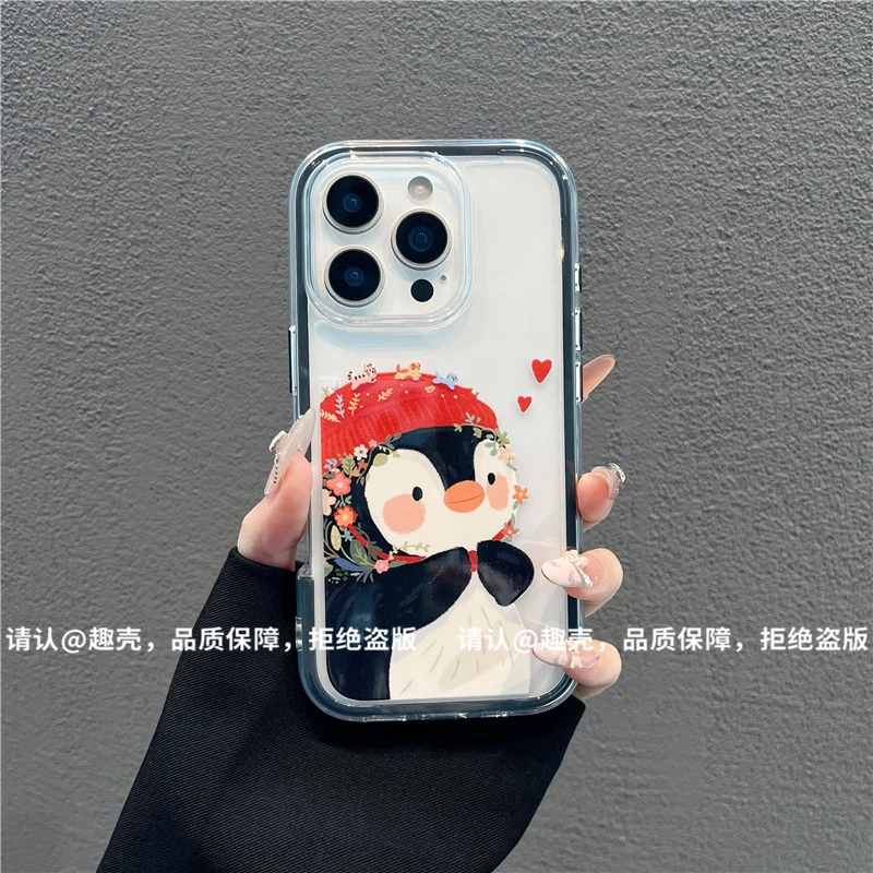 三合一炫彩适用苹果iPhone17/华为荣耀/OPPO/VIVO/小米手机壳爆款