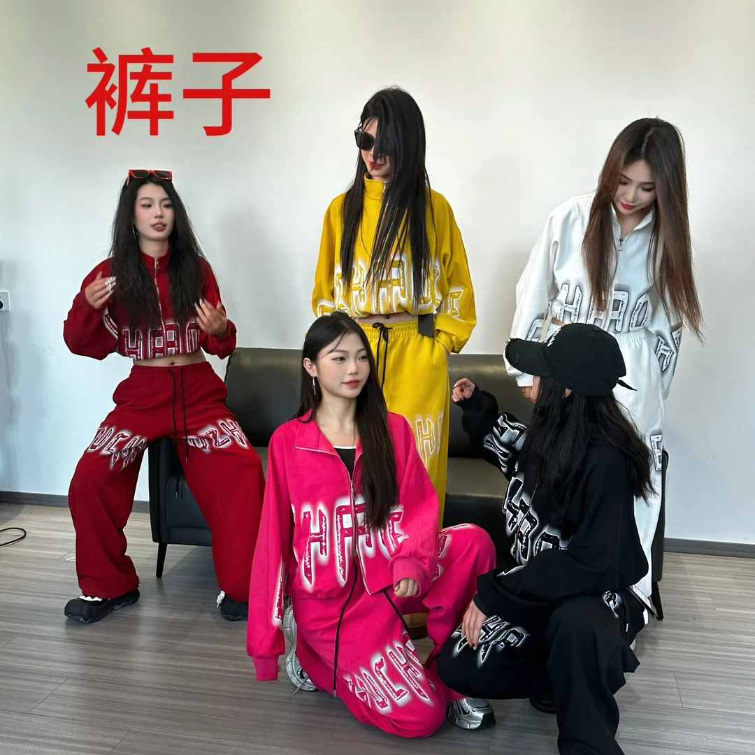 香香老师【裤子】十三姨原创街舞美式卫裤宽松阔腿裤运动休闲裤