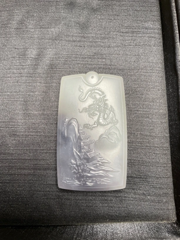 和田玉山水意境牌