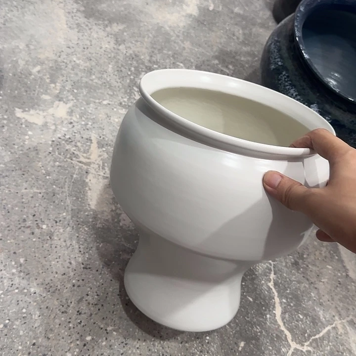 白泥花盆正品有孔