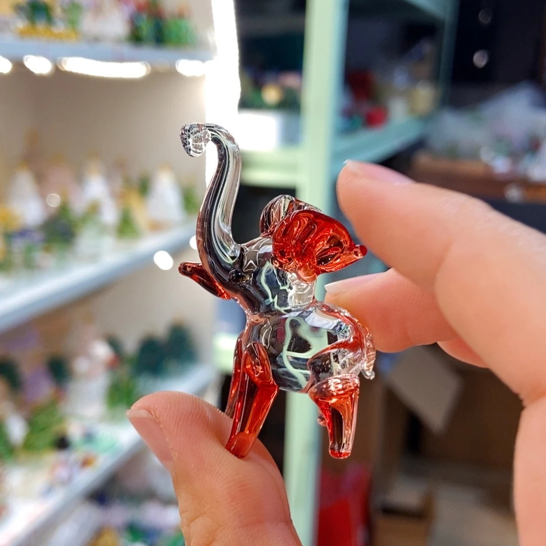 琉璃手工艺品大象