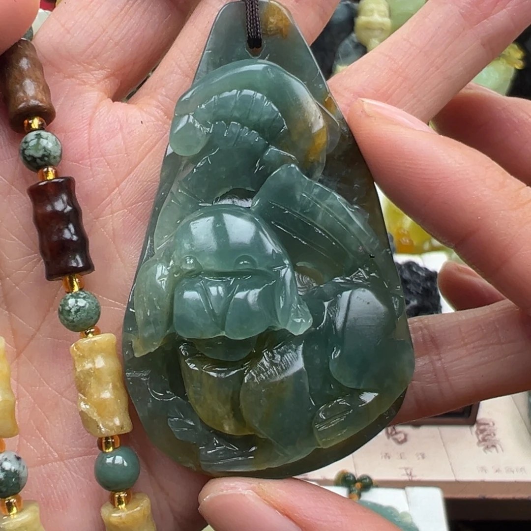 岫玉未镶嵌挂件挂件