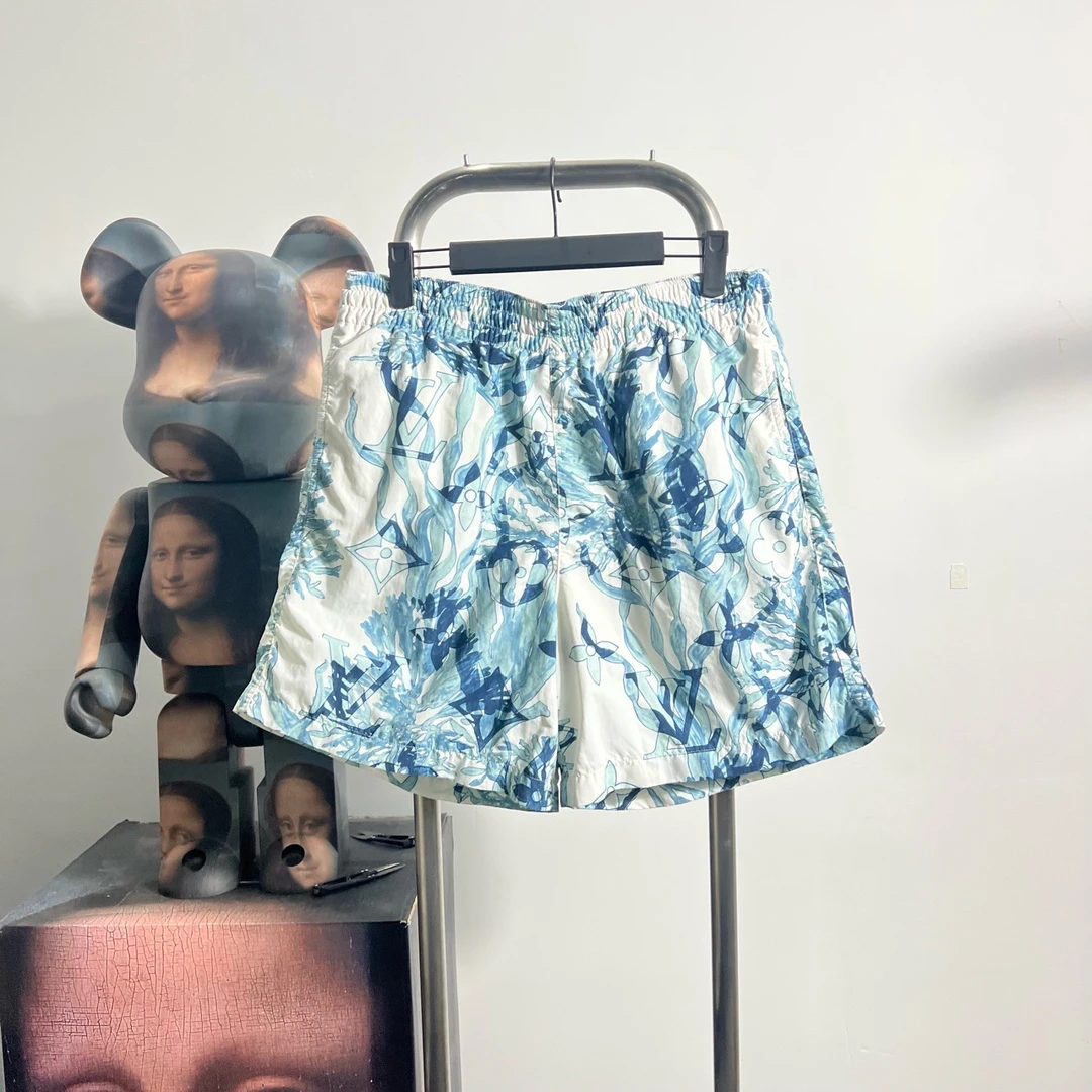 99新 LouisVuitton/路易威登 海草满印短裤 P0924 S 裤长45腰围40