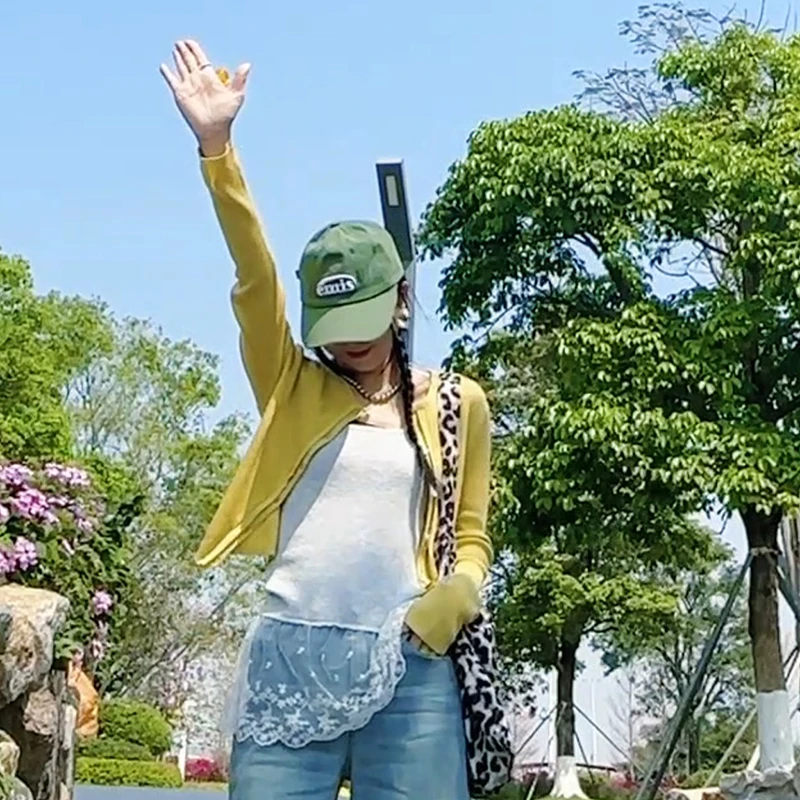 时尚外穿内搭叠穿连衣裙无袖短裙韩系通勤白色蕾丝显瘦吊带背心