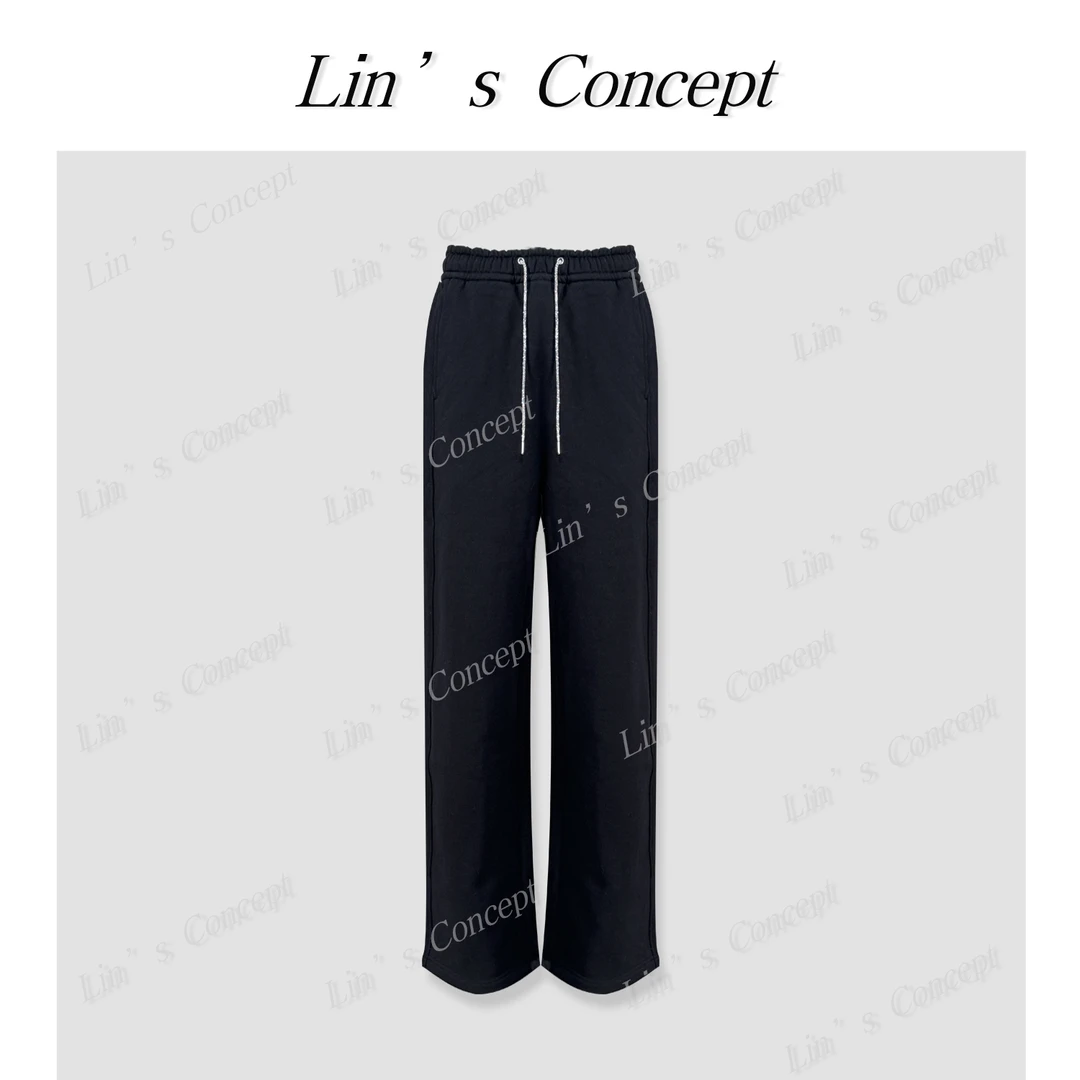 【Lin's concept】休闲细闪抽绳松紧显瘦卫裤DL2407084