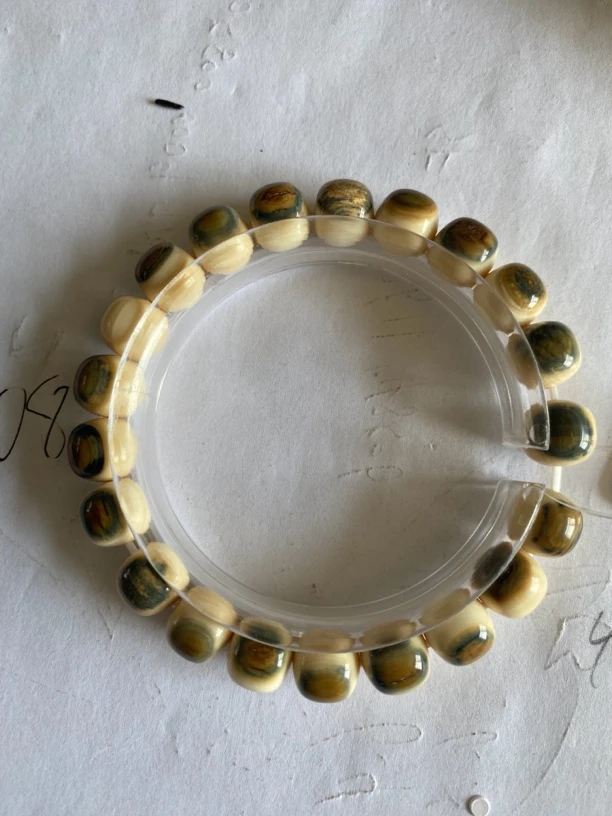 猛犸象牙10/9带眼手串33124