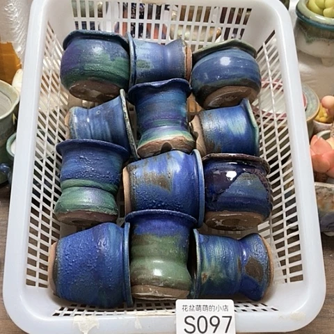紫砂花盆097瑕疵品口径4到5左右无售后