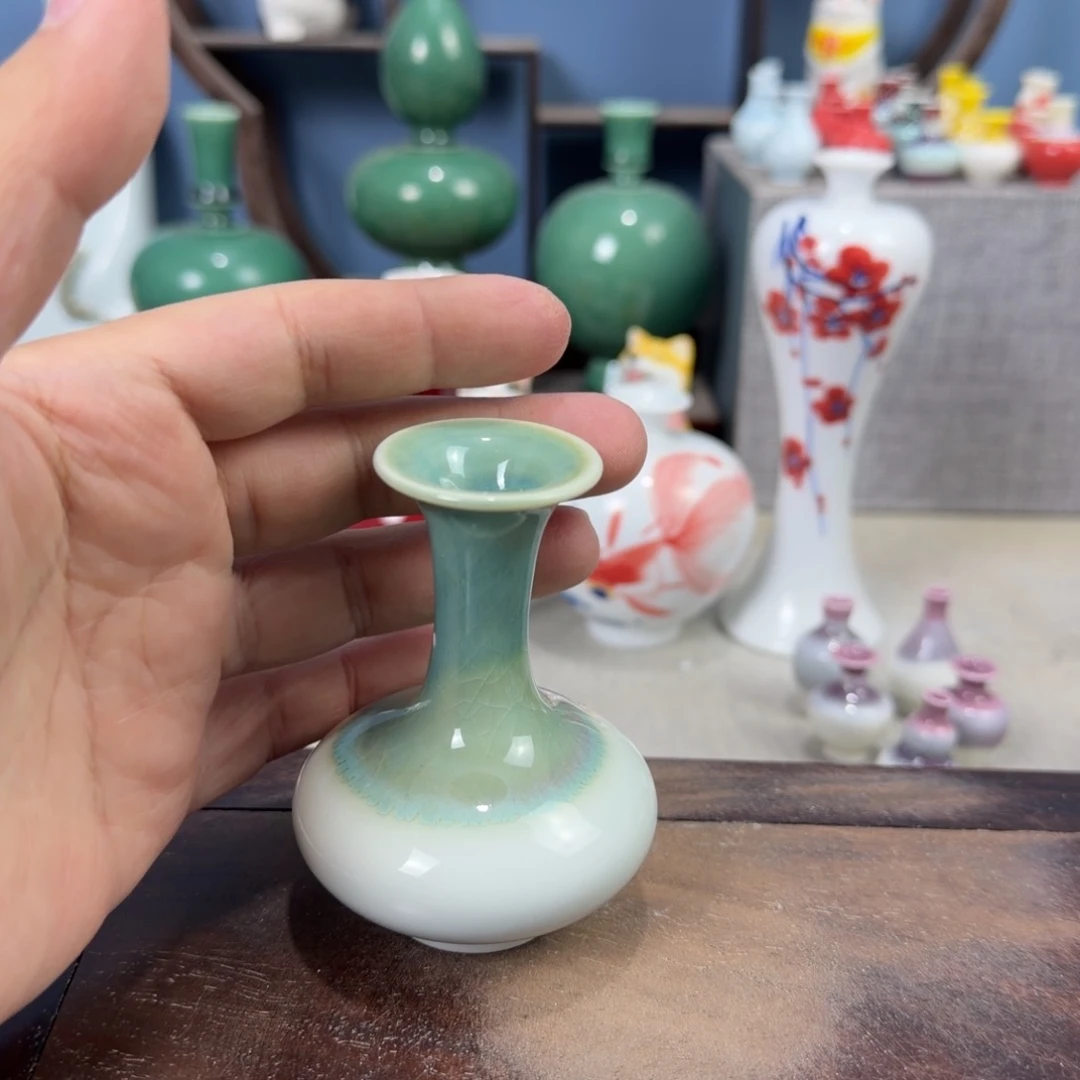 陶瓷手工小花器摆件