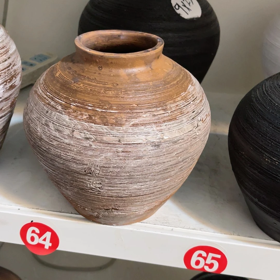 红陶无孔无孔口径8高度20