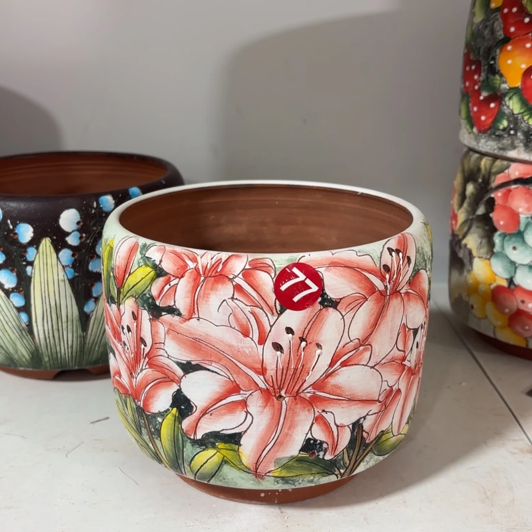 景德镇手绘花盆陶瓷14/13