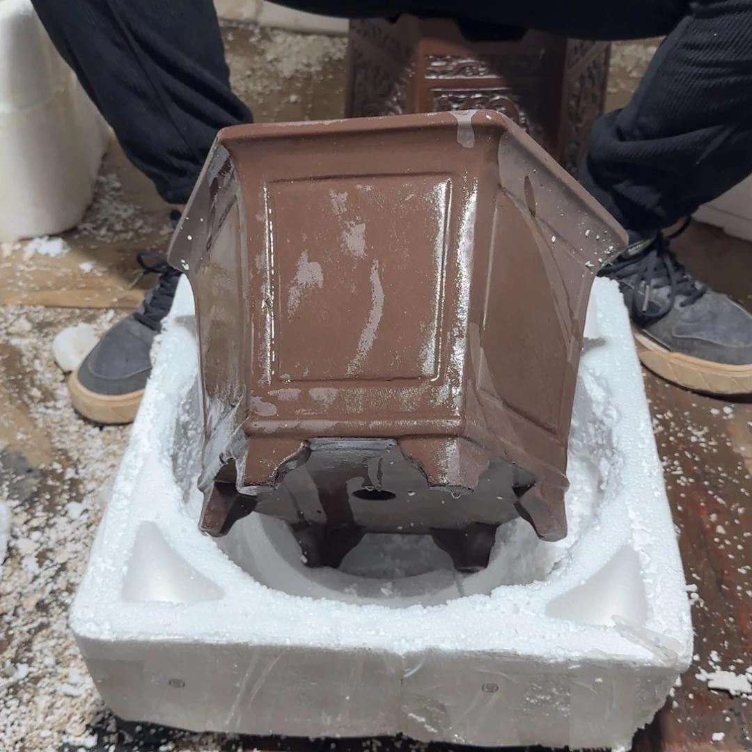 紫砂花盆口径26.16口径