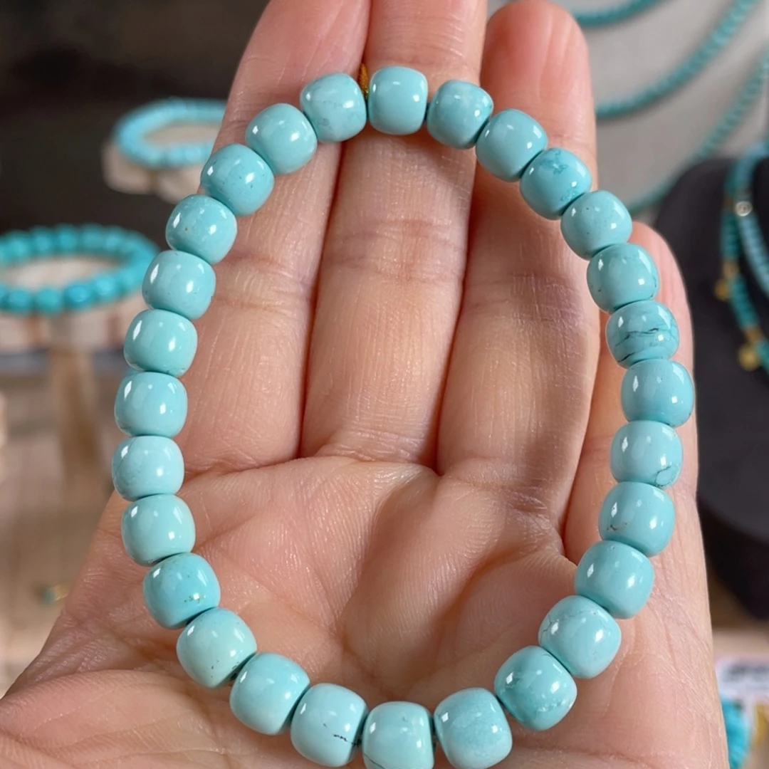 绿松石未镶嵌套链7.5mm