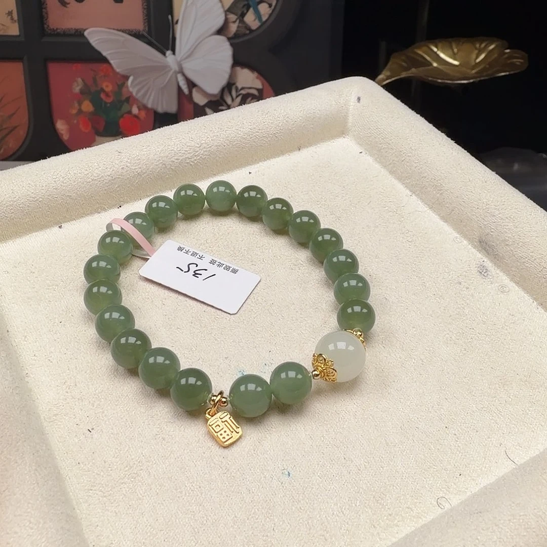 和田玉（青玉）未镶嵌手链