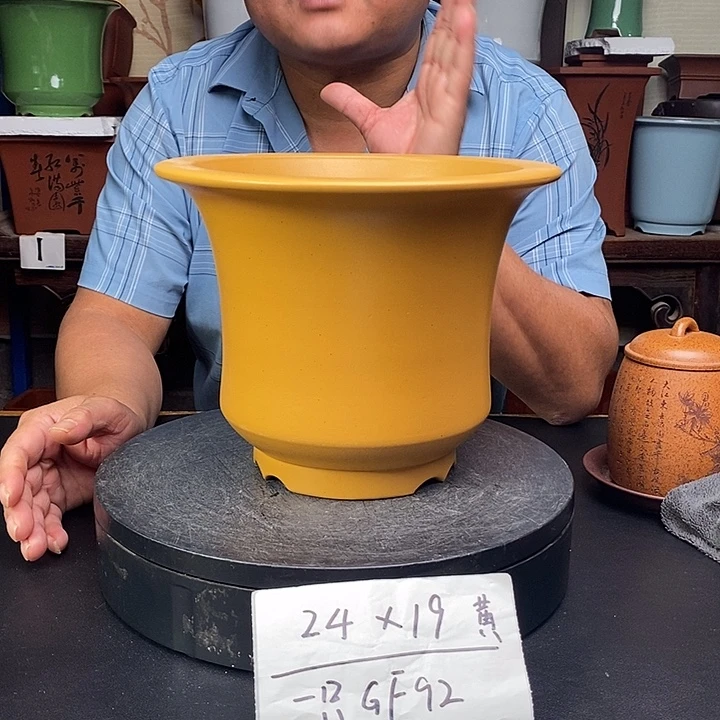 紫砂花盆货号一只GF92