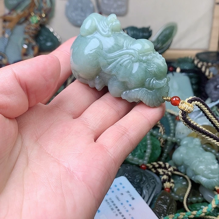 未镶嵌和田玉挂件欢**海