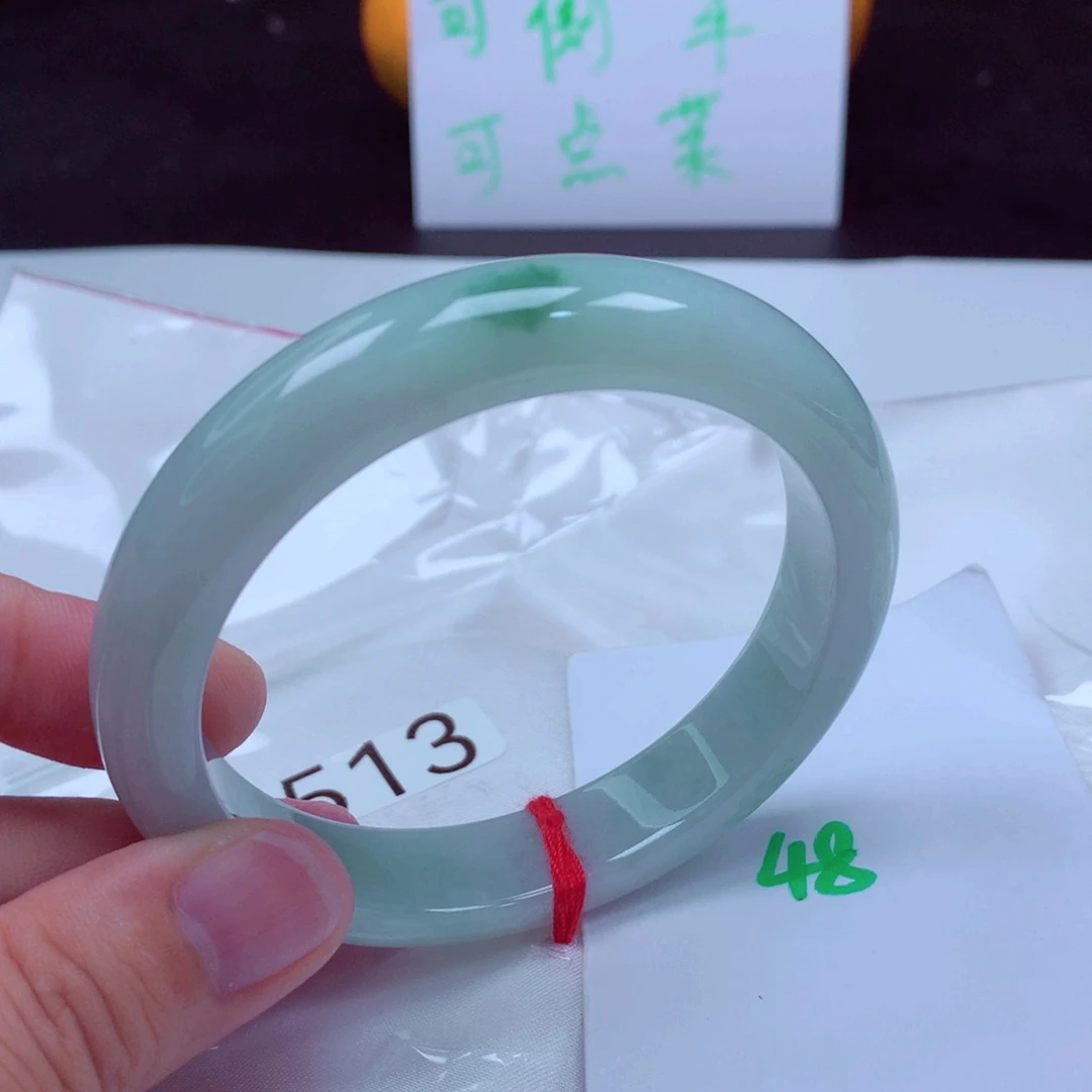 未镶嵌手镯翡翠缅甸天然A货翡翠手镯59.2