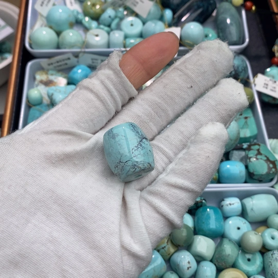 未镶嵌绿松石卡18桶珠