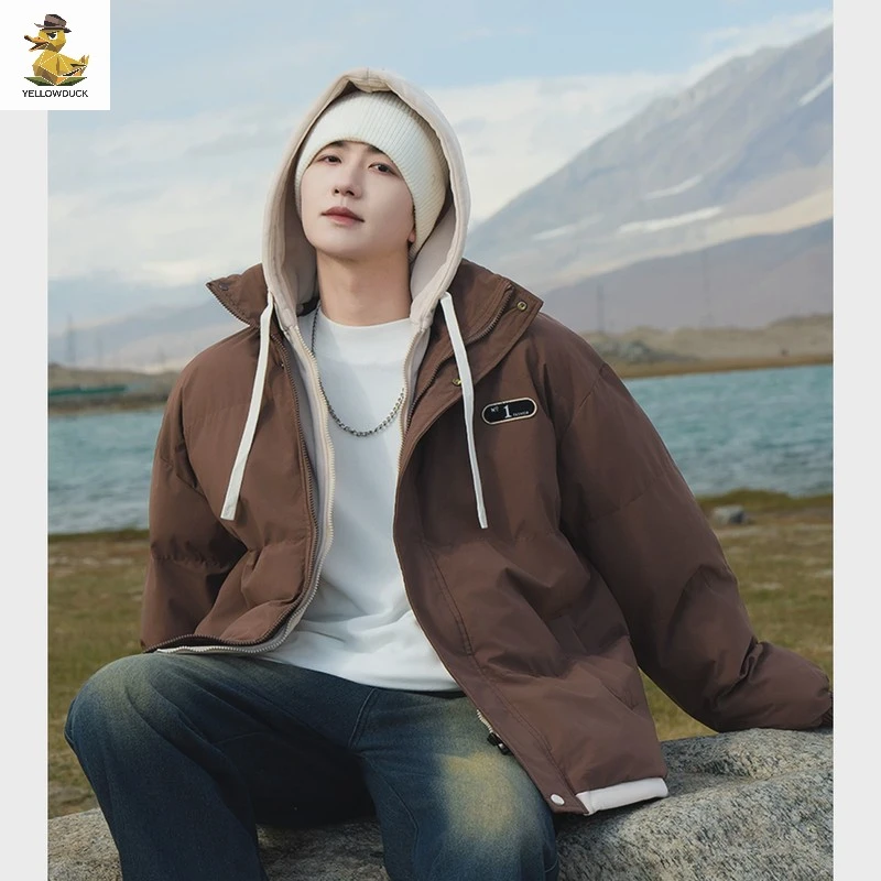 网红爆款陈律同款棉衣男冬季2025年新款加厚棉袄潮牌面包棉服外套