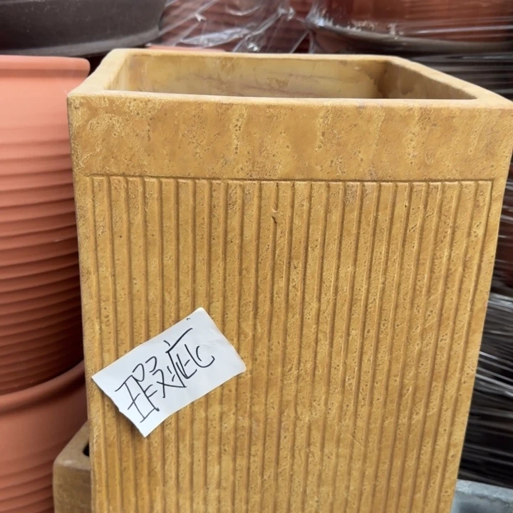 花盆紫砂口36高47宜兴粗陶底部瑕疵