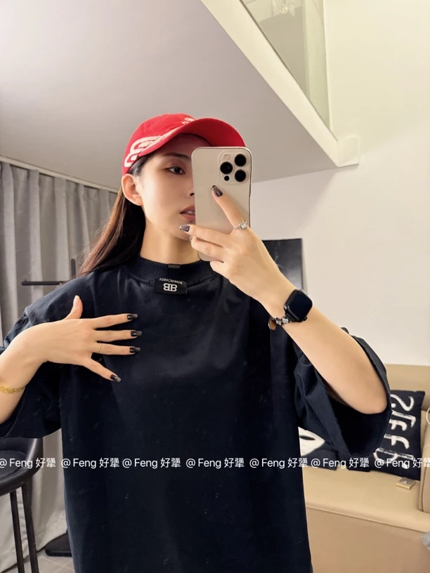 (好犟)25夏季新款后领口双B